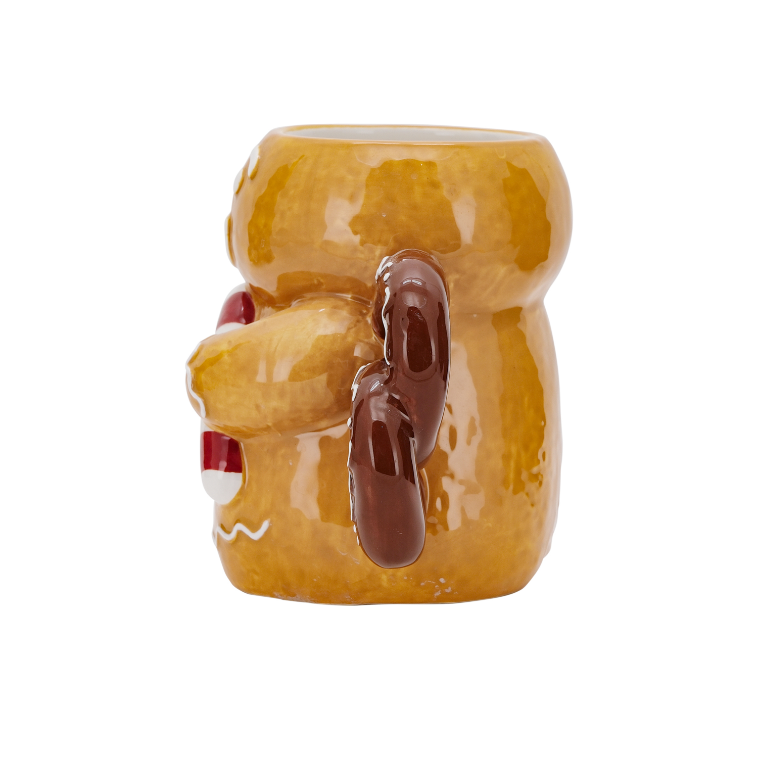 slide 4 of 4, December Home DH EARTHENWARE MUG GINGERBREAD, 4.4 inh