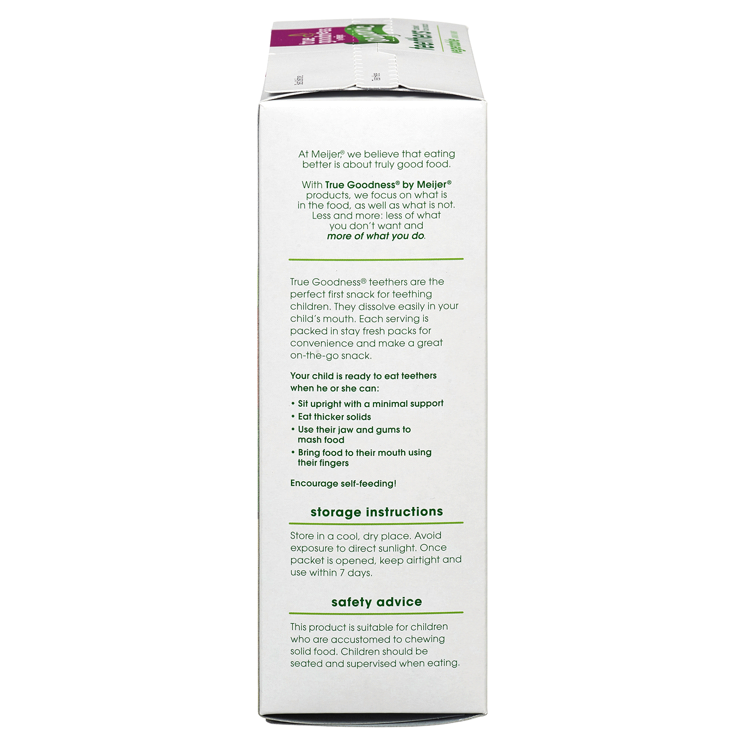 slide 2 of 3, True Goodness Organic Teethers Vegetable, 1.76 oz