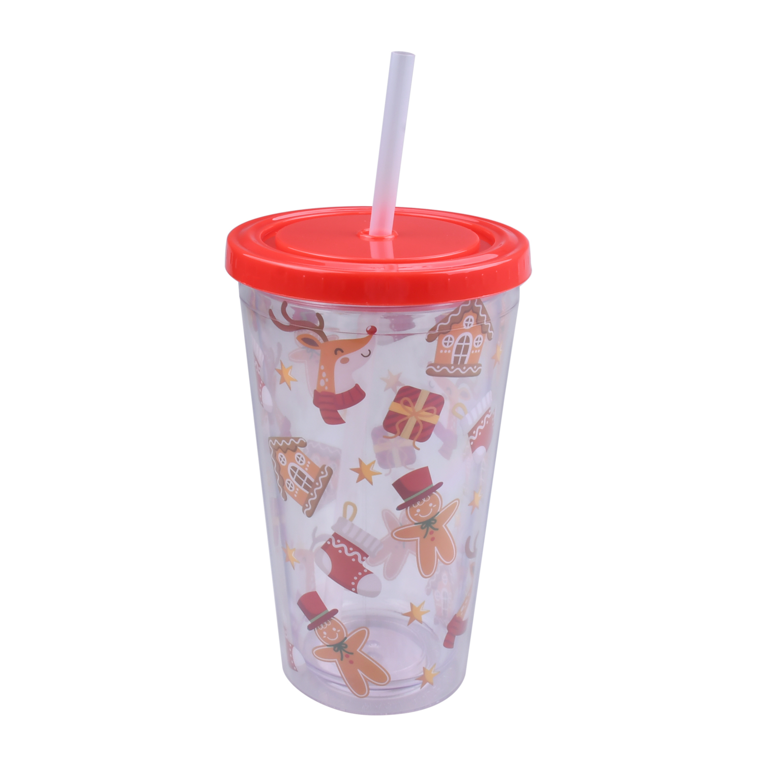 slide 1 of 2, December Home 17OZ Plastic tumber, 17 oz