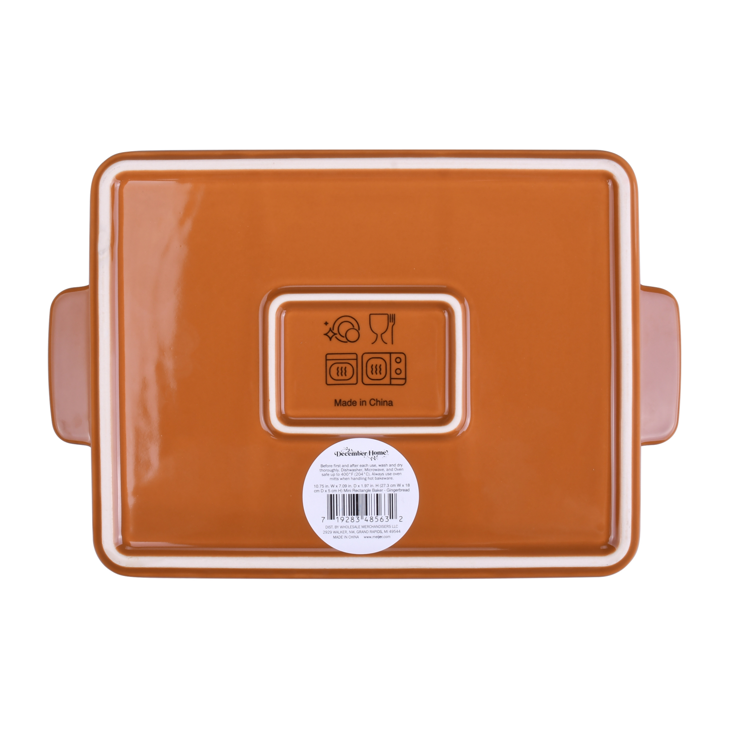 slide 2 of 3, December Home DH STONEWARE MINI RECT BAKING DISH GB, 10.75 in