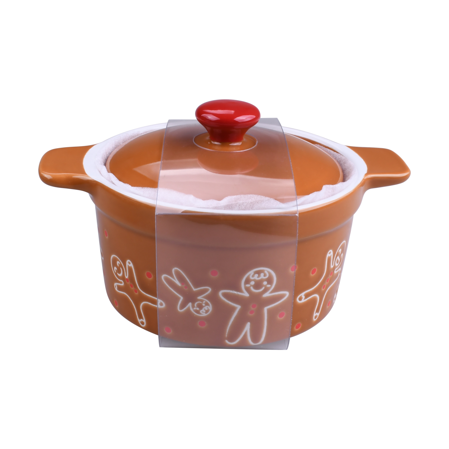 slide 1 of 2, December Home DH STONEWARE MINI COCETTE WITH LID GB, 6 in