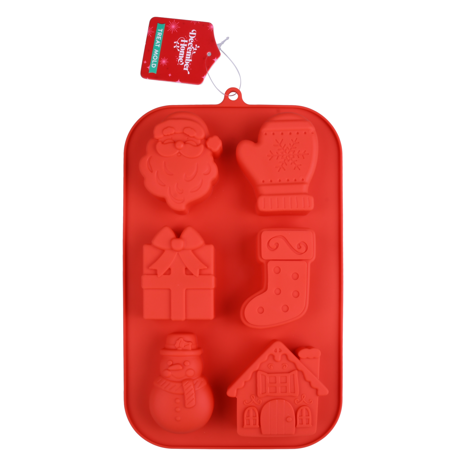 slide 1 of 3, December Home DH SILICONE TREAT MOLD HOLIDAY ICONS, 11.54 in