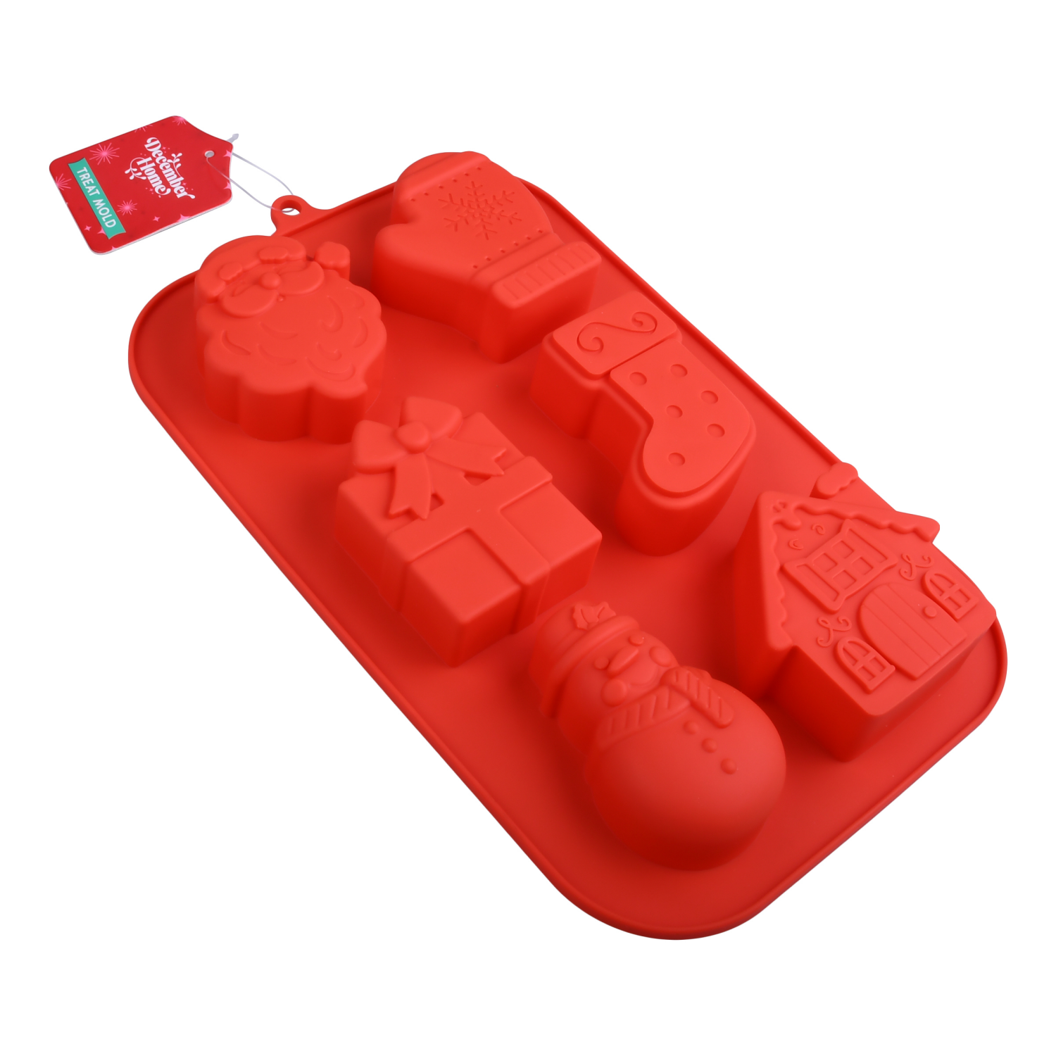 slide 3 of 3, December Home DH SILICONE TREAT MOLD HOLIDAY ICONS, 11.54 in
