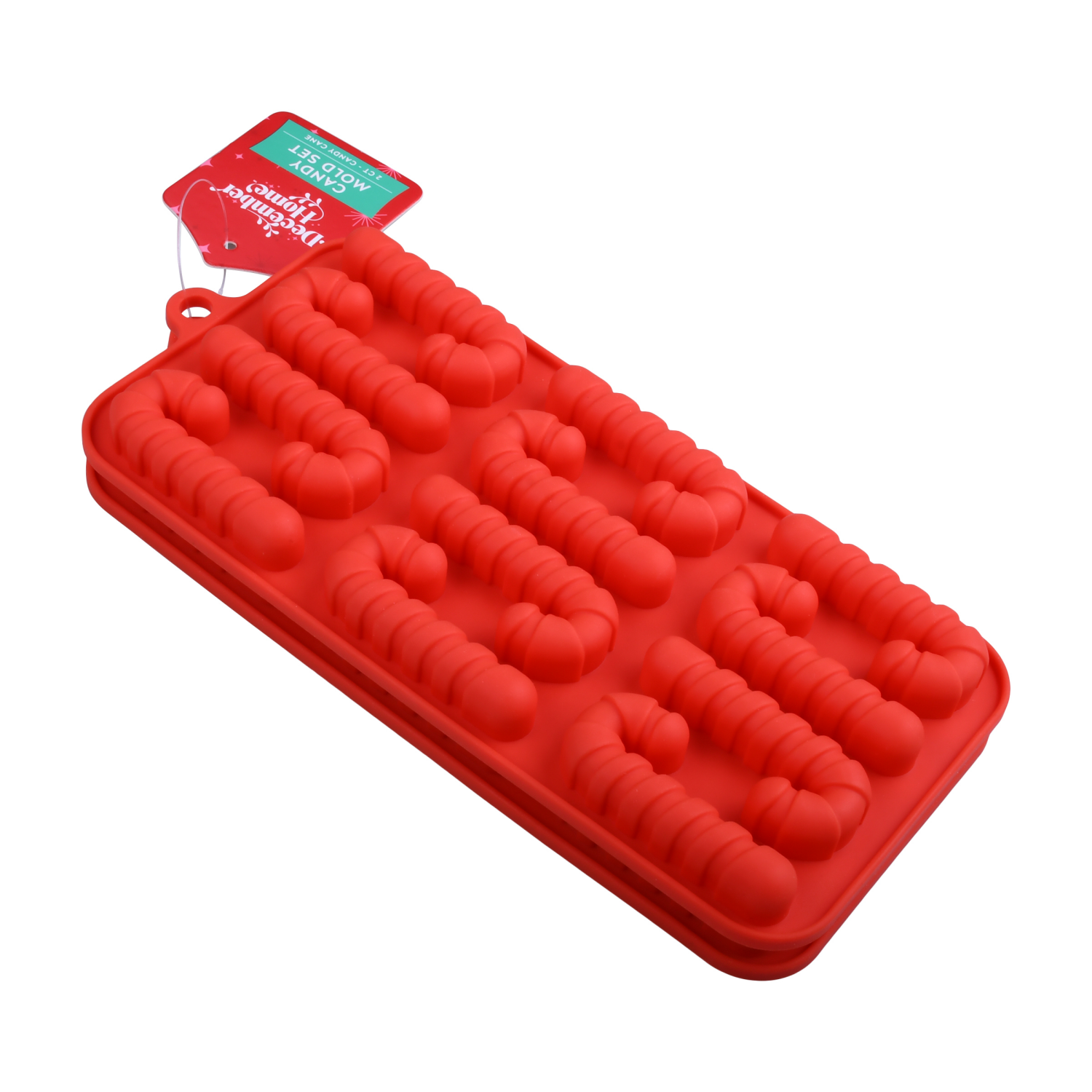 slide 3 of 3, December Home DH SILICONE CANDY MOLD 2CT CANDY CANES, 2 ct