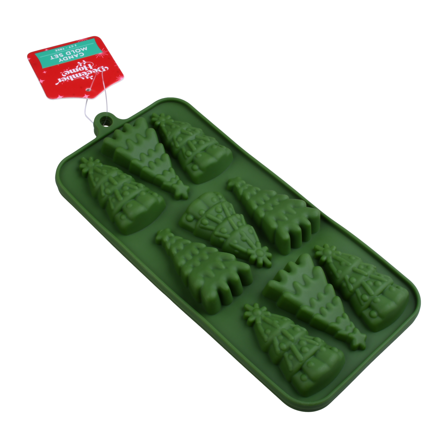 slide 3 of 3, December Home DH SILICONE CANDY MOLD 2CT TREES, 2 ct