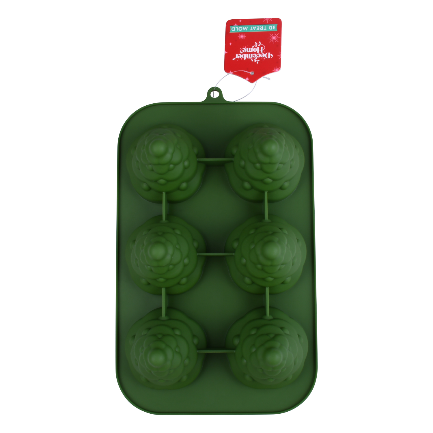 slide 1 of 3, December Home DH SILICONE 3D TREAT MOLD TREES, 11.46 in