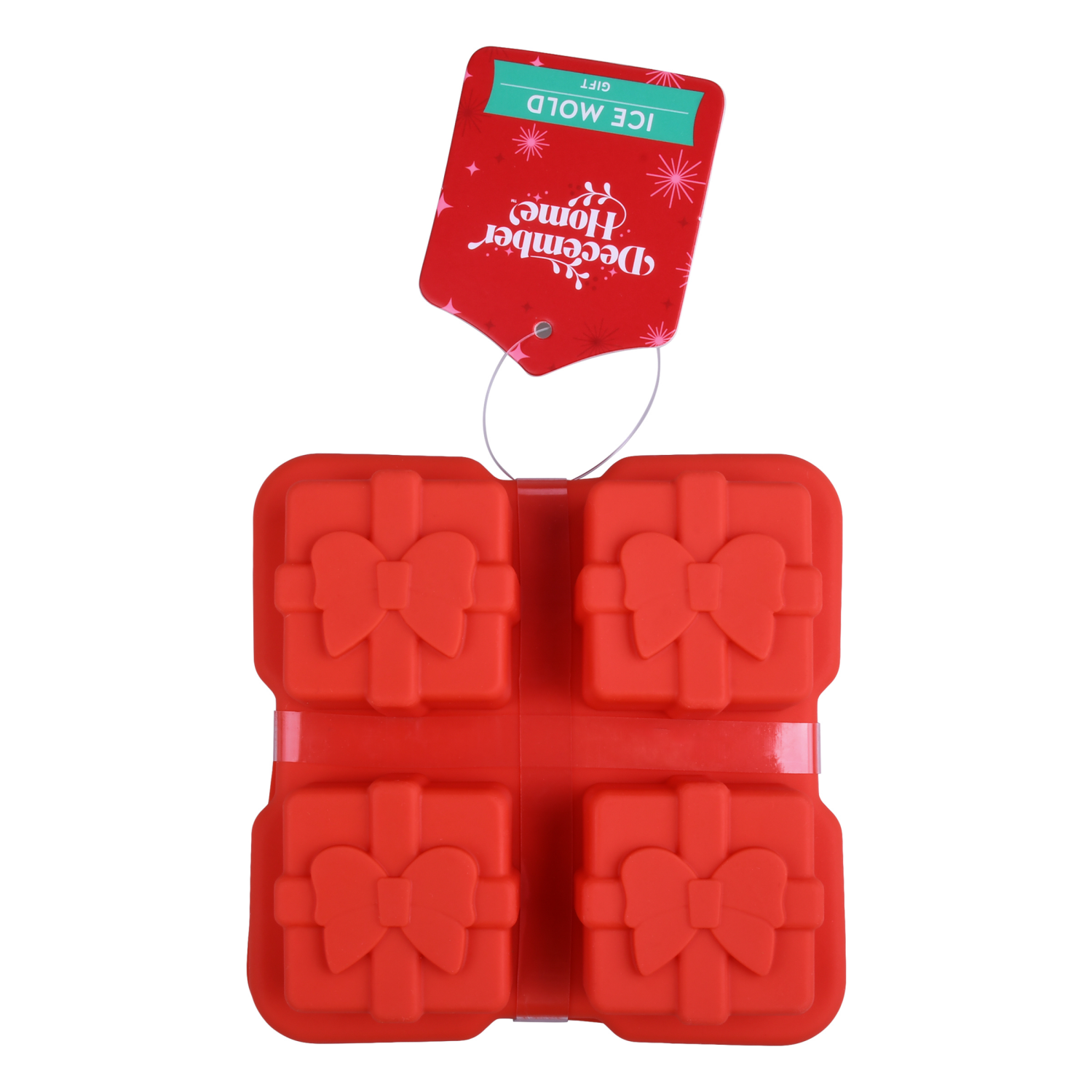 slide 1 of 3, December Home SILICONE ICE MOLD GIFTS, 4.56 x 1.94 in