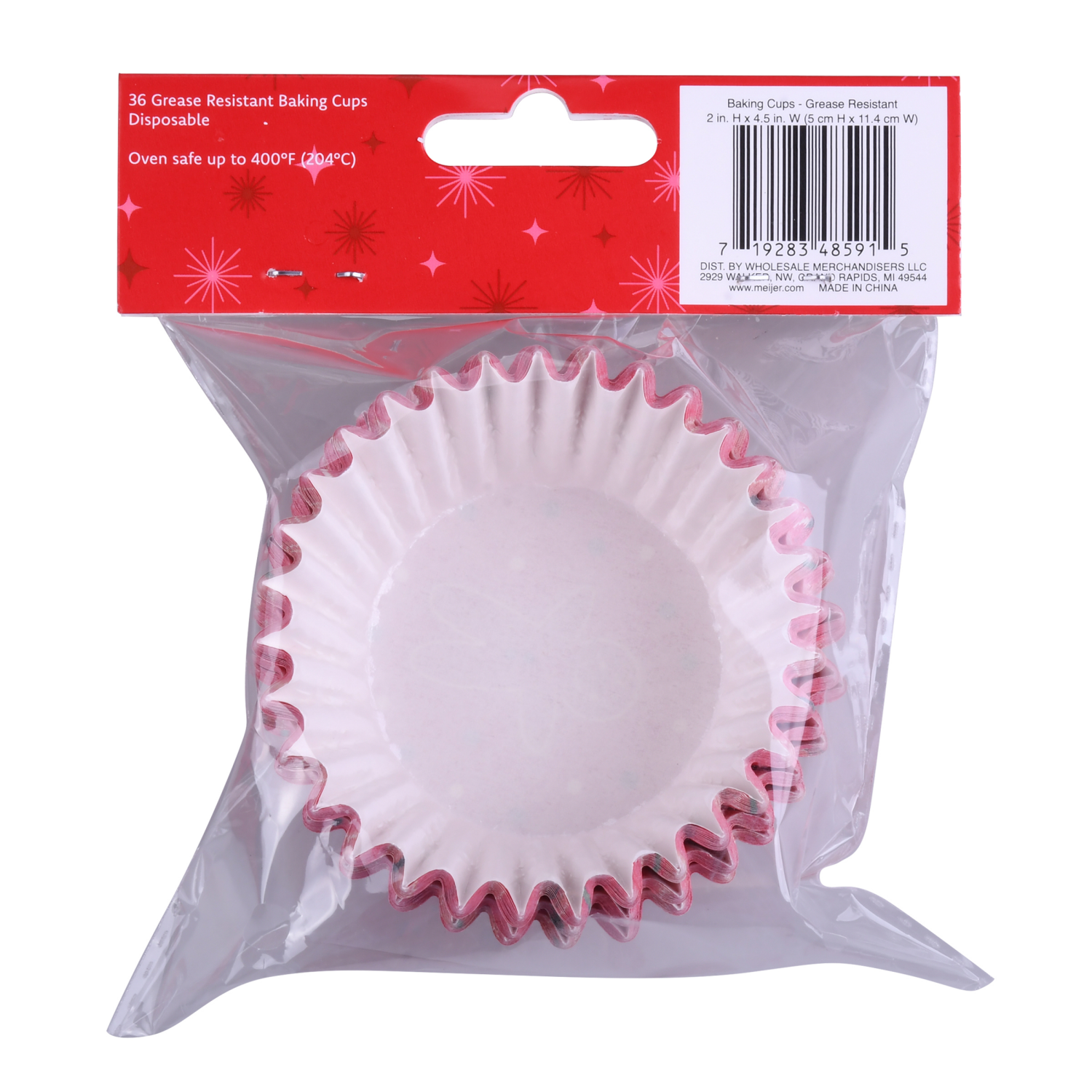 slide 2 of 3, December Home DH BAKING CUP 36CT GINGERBREAD, 36 ct