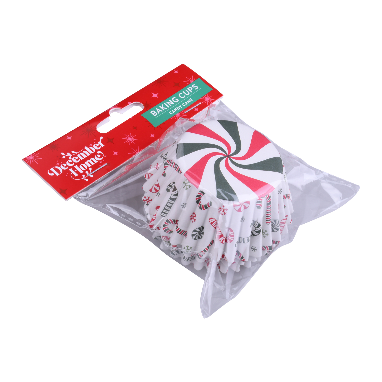 slide 3 of 3, December Home DH BAKING CUP 36CT CANDY SWIRL, 36 ct