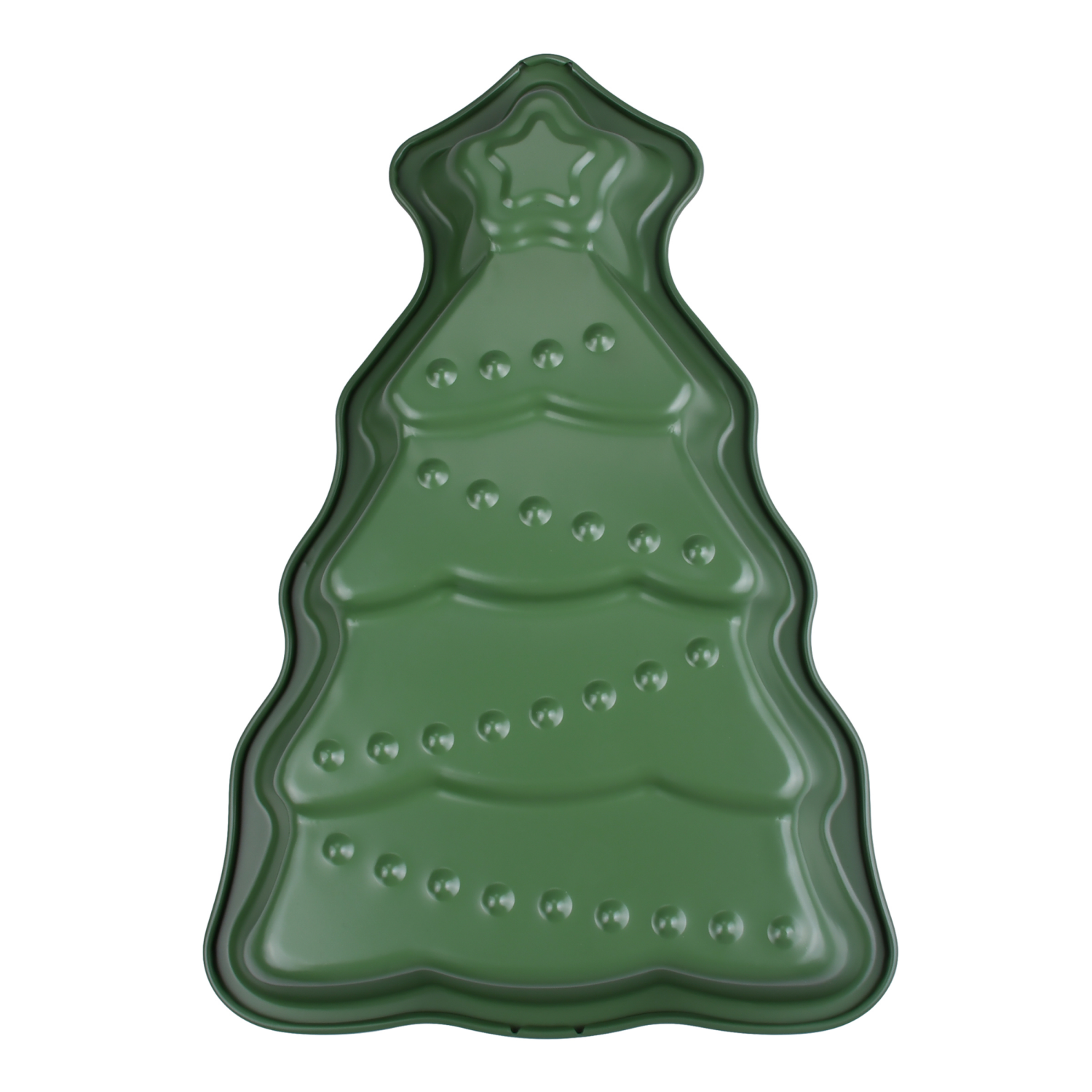 slide 2 of 3, December Home DH FIGURAL CAKE PAN TREE, 14 x 9.45 in