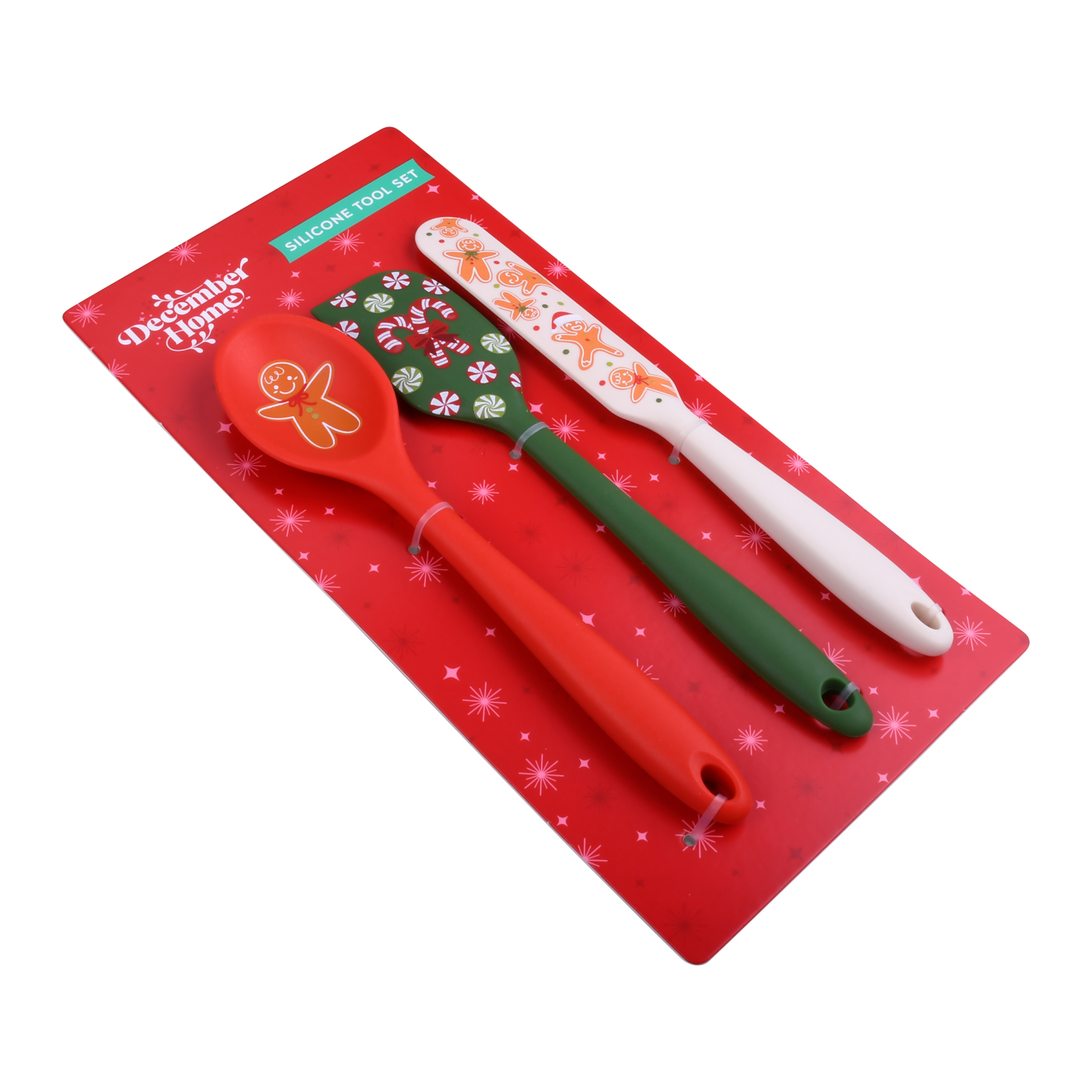 slide 3 of 3, December Home DH MINI UTENSIL SET 3CT GINGERBREAD, 3 ct