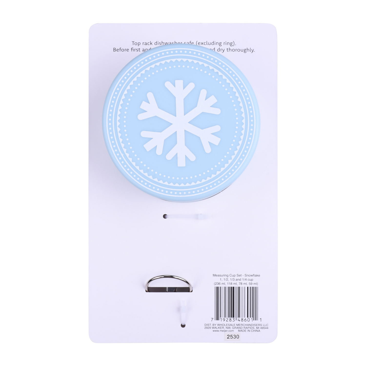 slide 2 of 3, December Home DH MEASURING CUP SET 4PC SNOWFLAKE, 4 ct