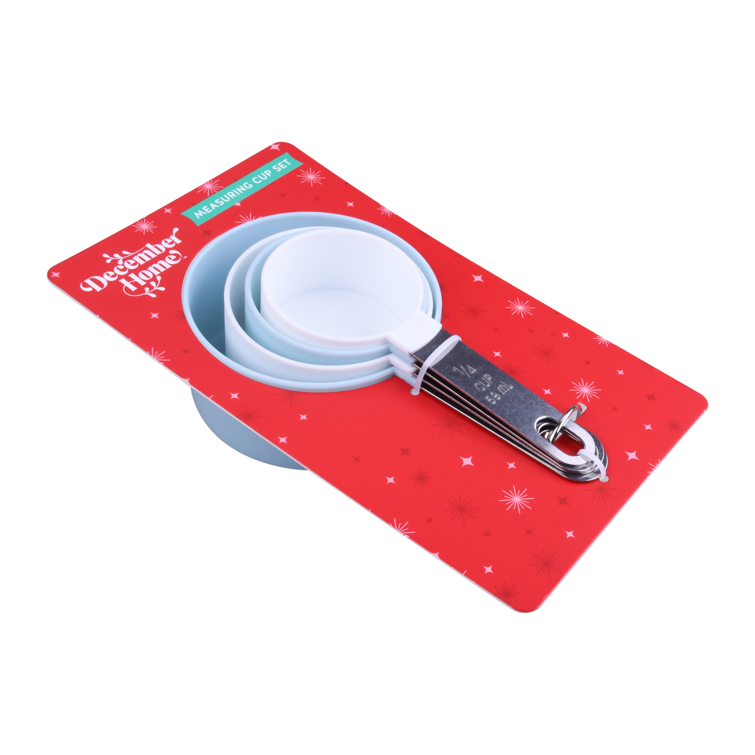 slide 3 of 3, December Home DH MEASURING CUP SET 4PC SNOWFLAKE, 4 ct