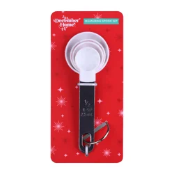 December Home Dh Measuring Spoon Set 4pc Peppermint
