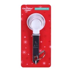 December Home Dh Measuring Spoon Set 4pc Peppermint
