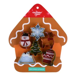 December Home DH MINI COOKIE CUTTER SET 6PC HOUSE