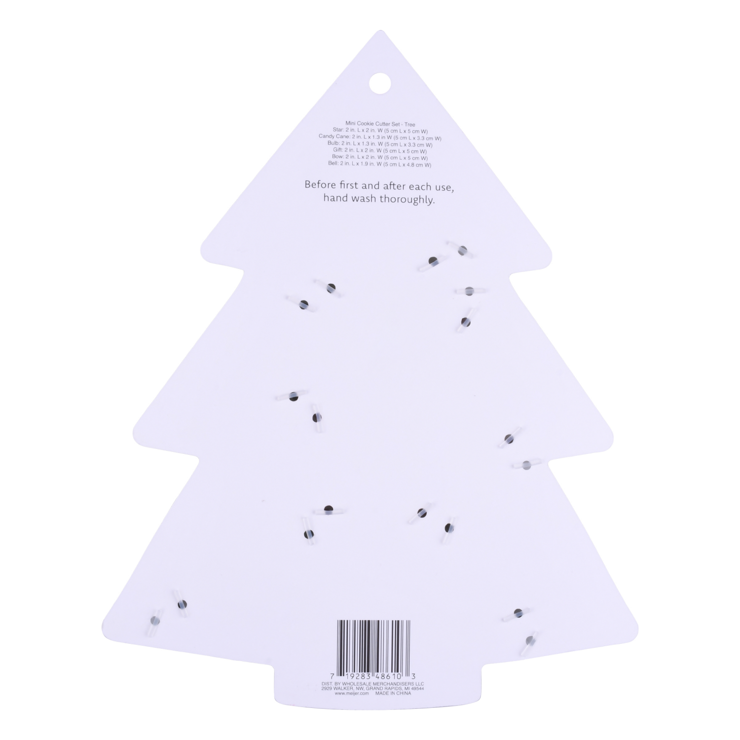 slide 3 of 3, December Home DH MINI COOKIE CUTTER SET 6PC TREE, 6 ct