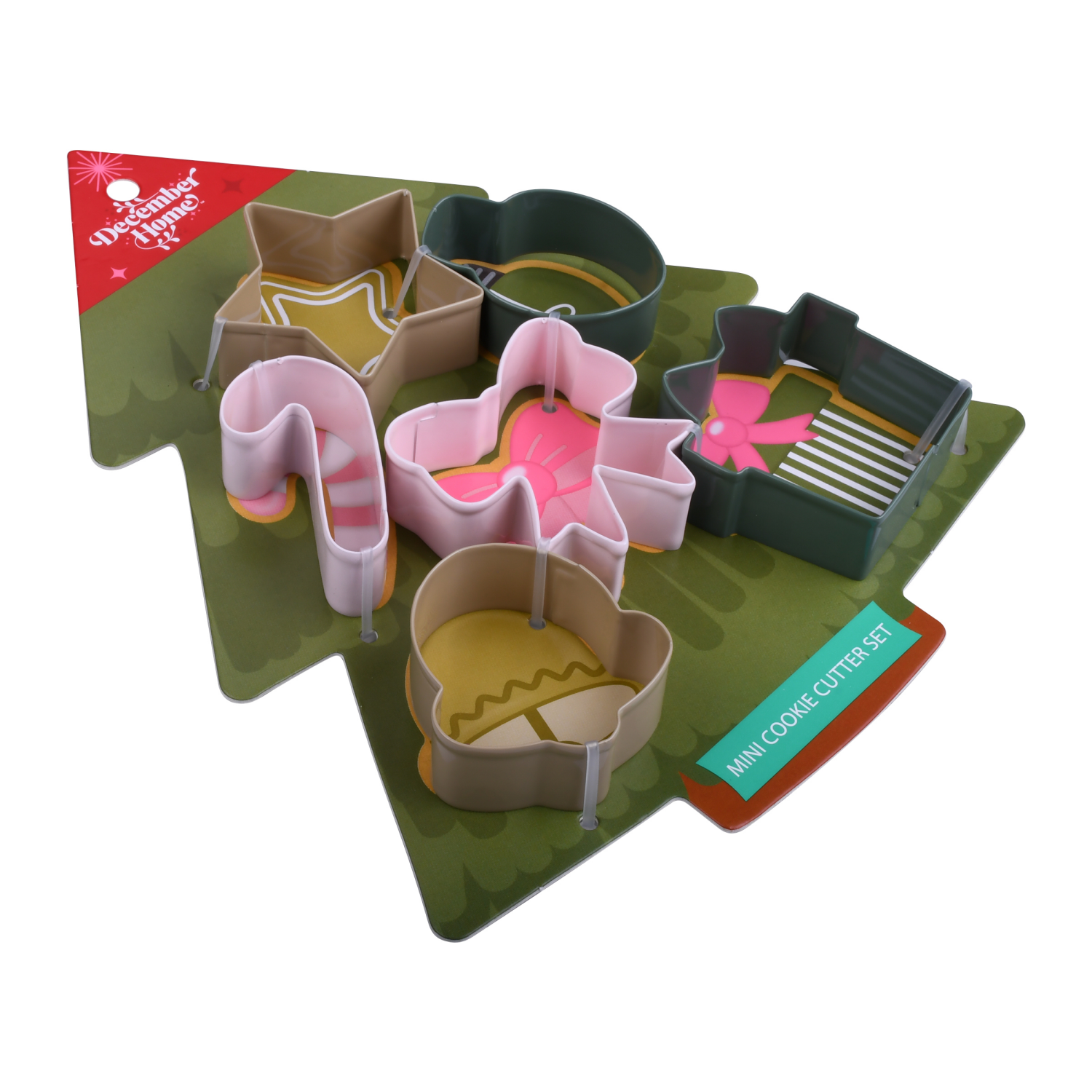 slide 2 of 3, December Home DH MINI COOKIE CUTTER SET 6PC TREE, 6 ct