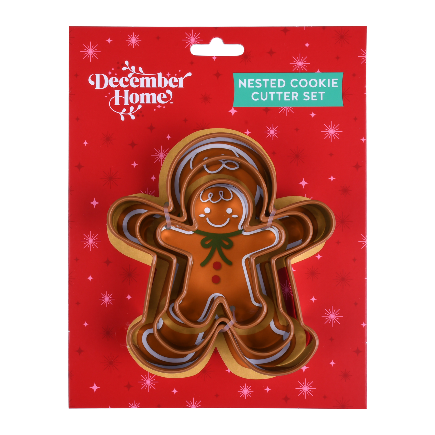 slide 1 of 3, December Home DH NESTED COOKIE CUTTER SET 3PC GB, 3 ct
