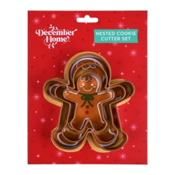 December Home DH NESTED COOKIE CUTTER SET 3PC GB