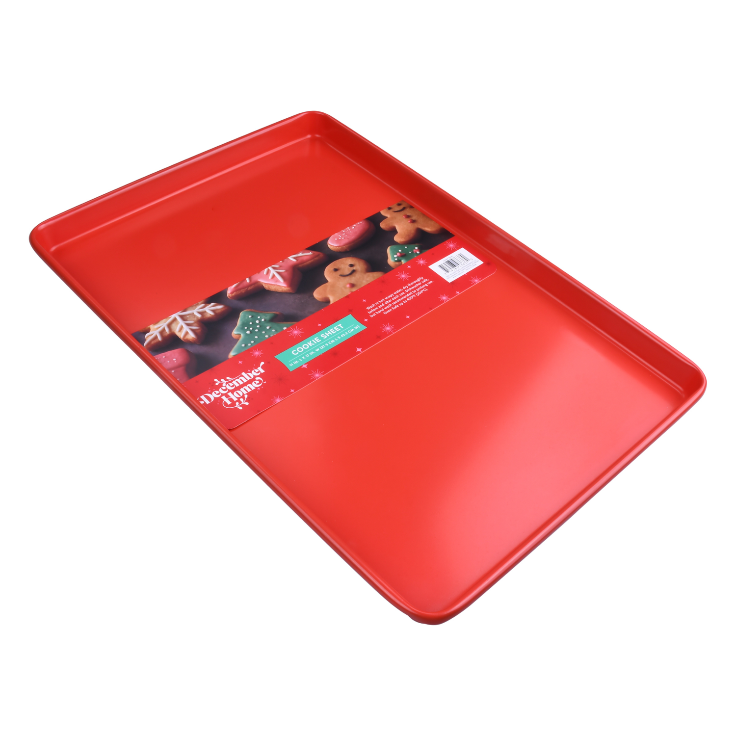 slide 2 of 2, December Home DH COOKIE SHEET 11 X 17" RED, 11 in x 17 in