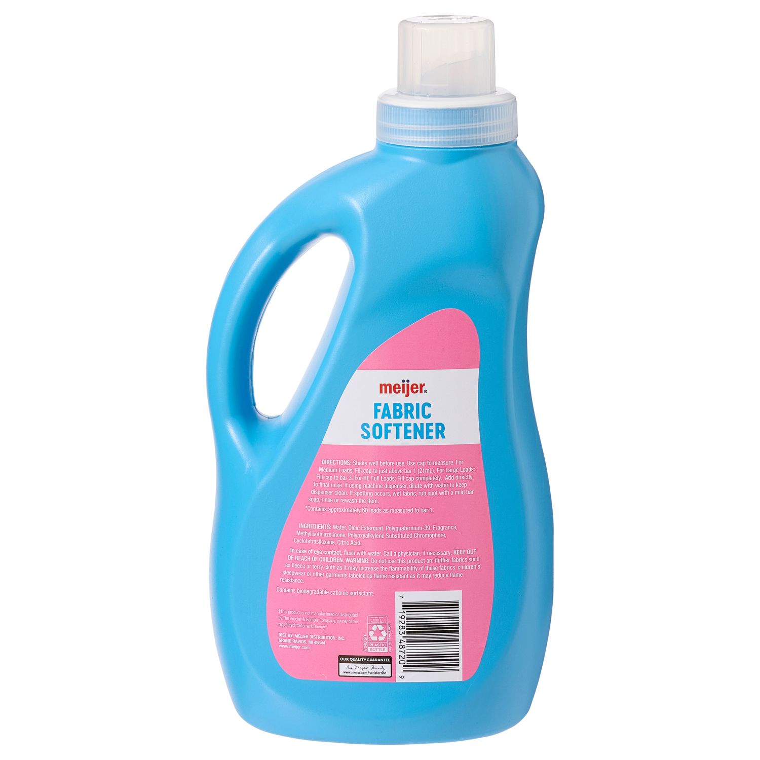 slide 2 of 2, Meijer Liquid Fabric Softener, 68 oz