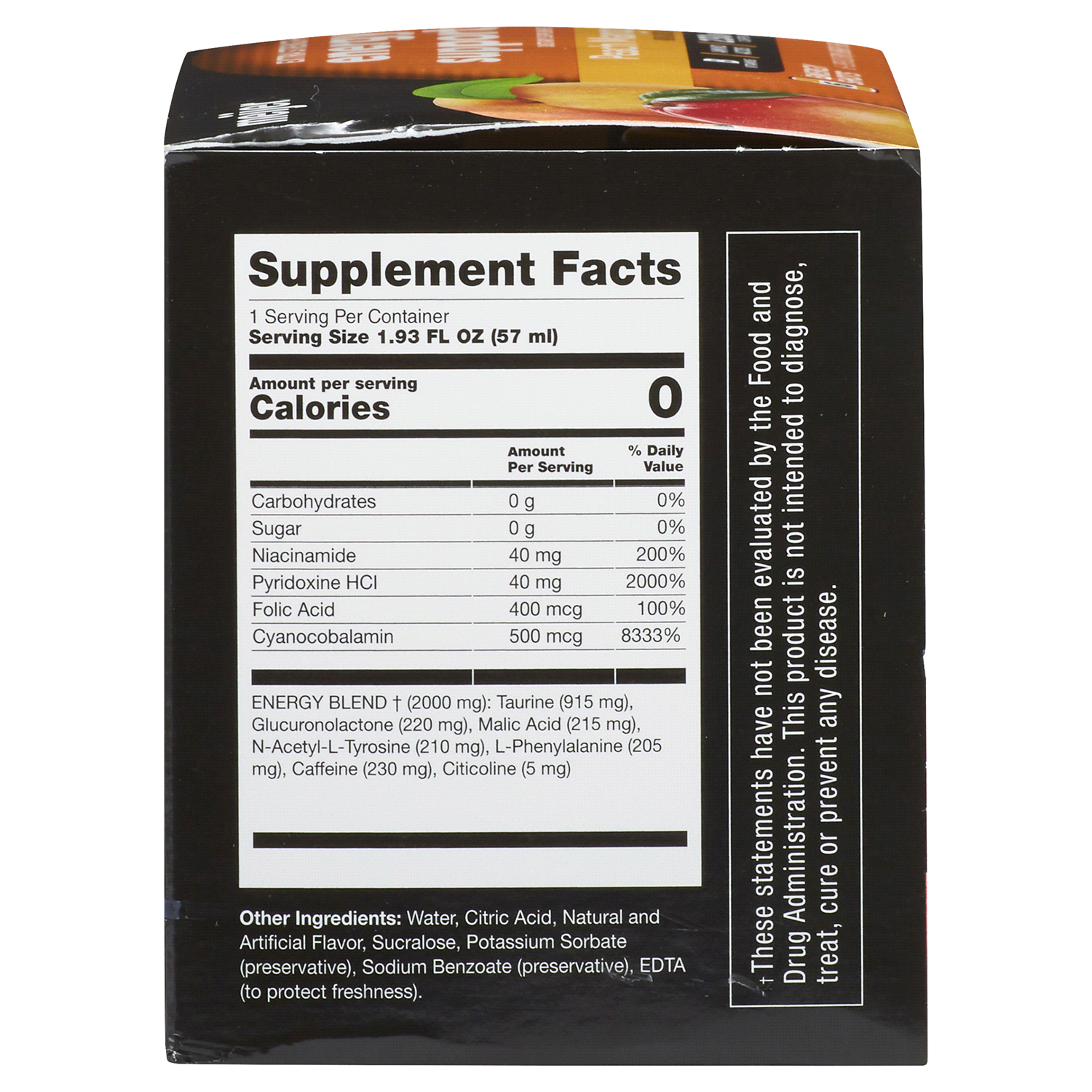 slide 2 of 2, Meijer Extra Strength Energy Support, Peach Mango, 6 ct