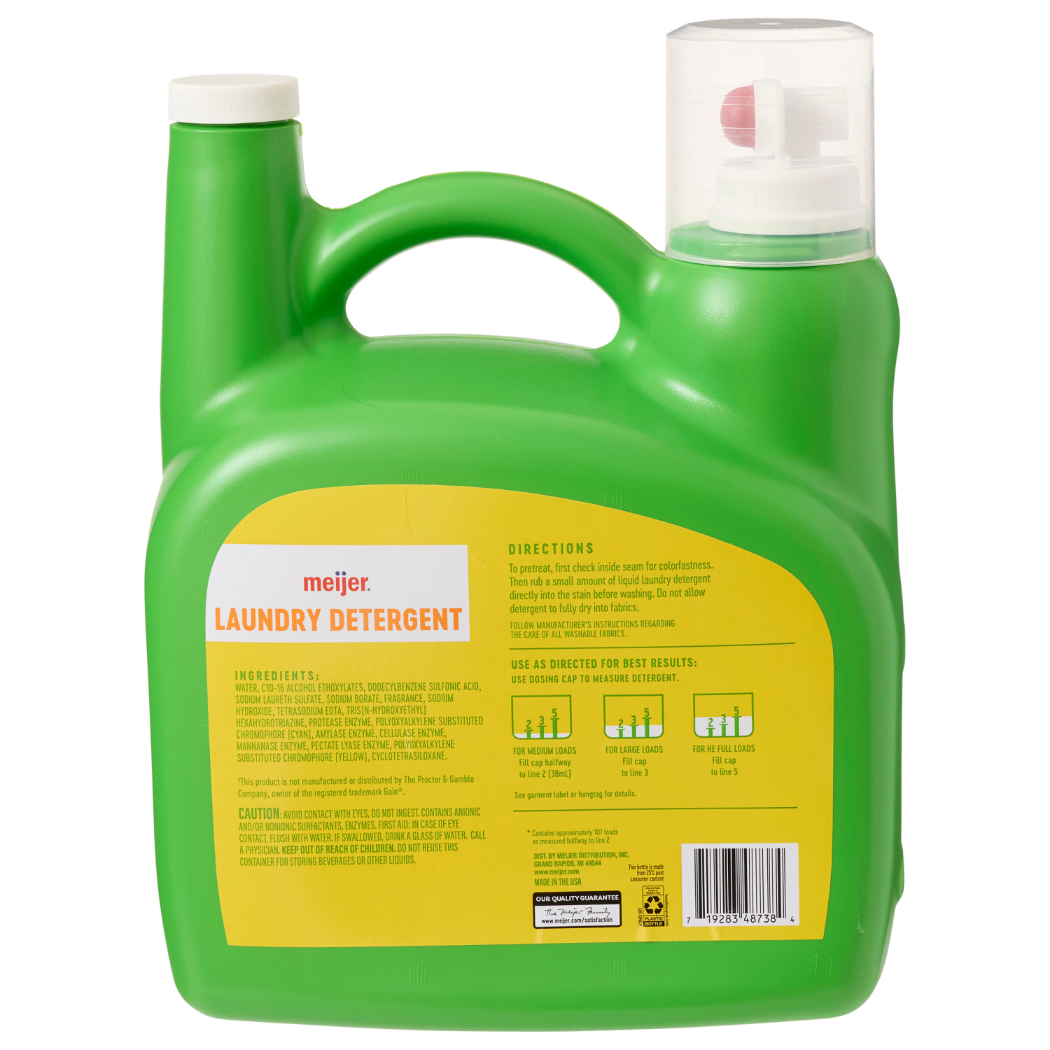 slide 2 of 2, Meijer Liquid Laundry Detergent, 154 oz