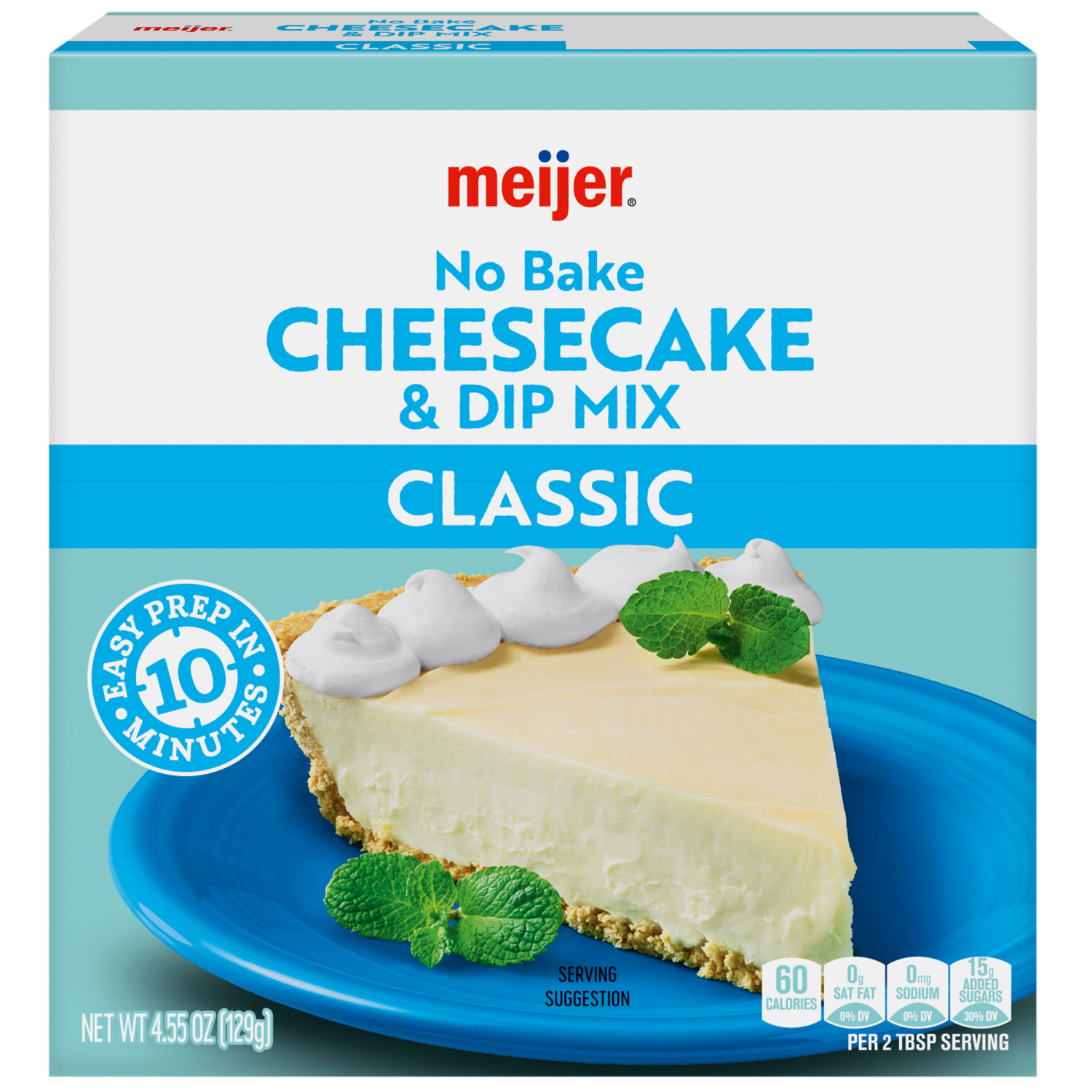 slide 1 of 5, Meijer No Bake Classic Cheesecake Dip Mix, 4.55 oz