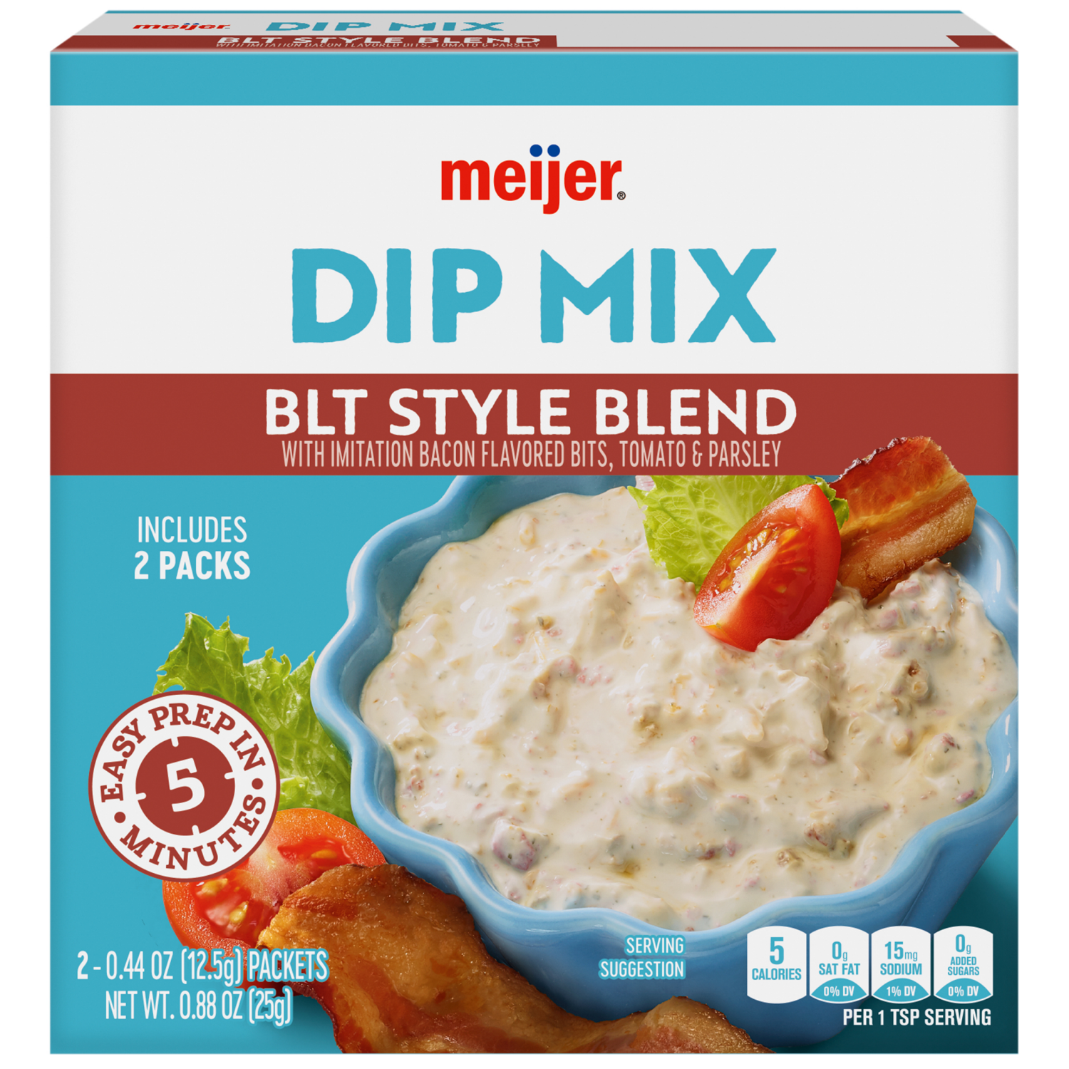 slide 1 of 5, Meijer BLT Dip Mix, 1.76 oz