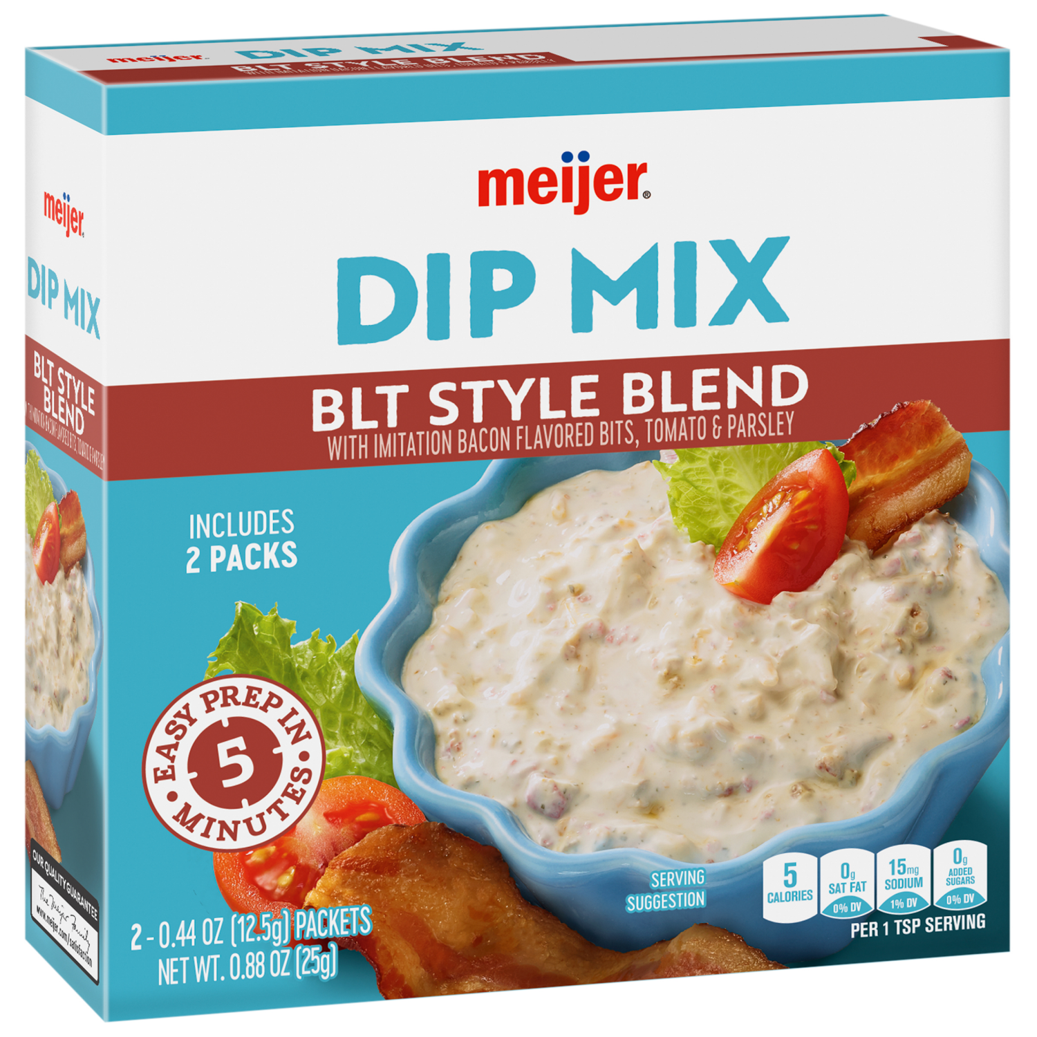 slide 4 of 5, Meijer BLT Dip Mix, 1.76 oz