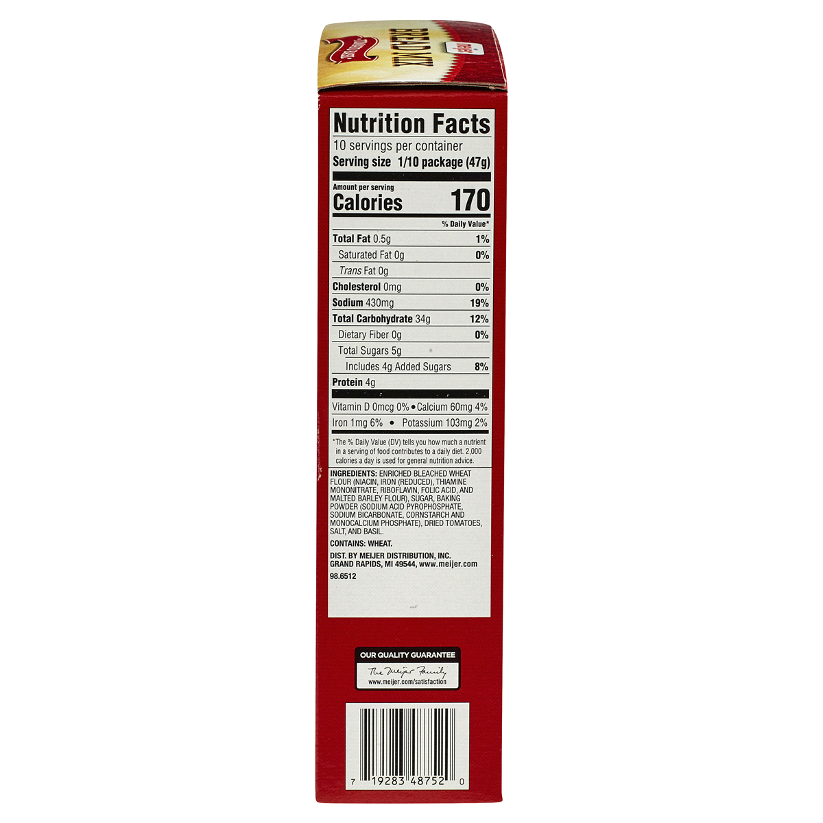 slide 4 of 4, Meijer Tomato Basil Bread Mix, 16.63 oz