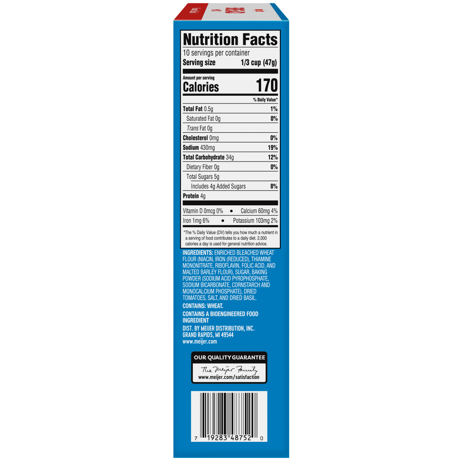 slide 3 of 5, Meijer Tomato Basil Bread, 16.63 oz