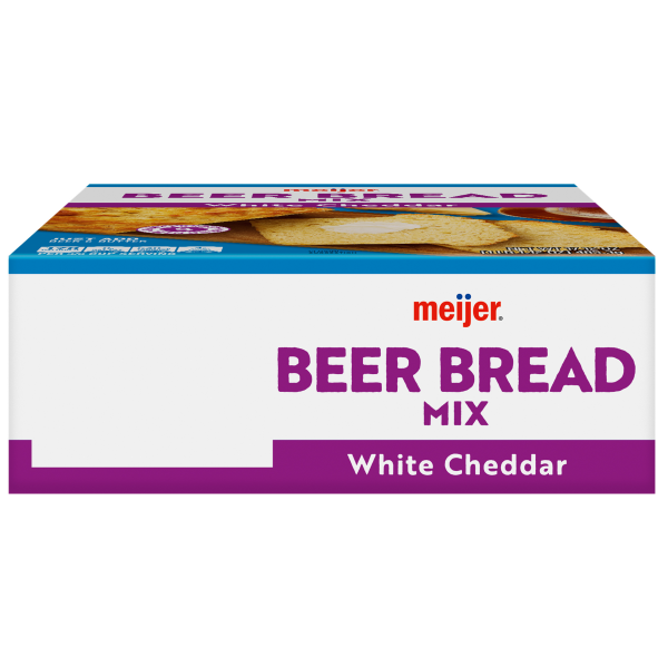 slide 27 of 29, Meijer White Cheddar Cheese Beer Bread Mix, 17.12 oz