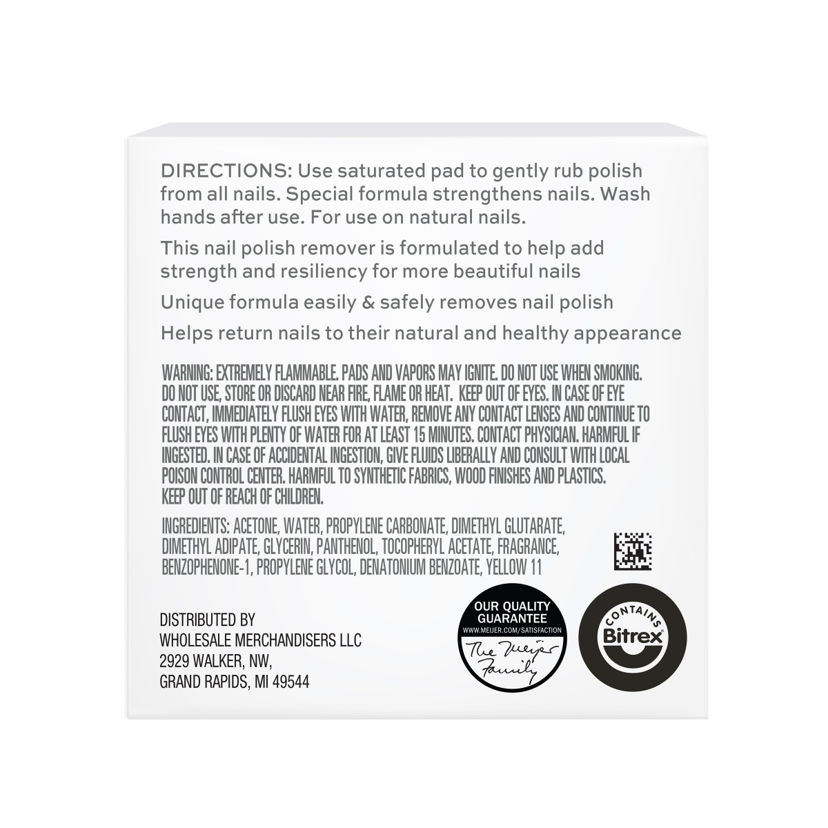 slide 2 of 2, Studio M Pro Nail Polish Remover Pads, Regular, 10 ct