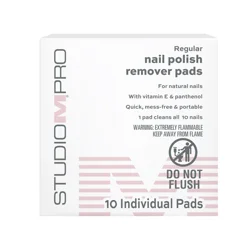 Studio M Pro Nail Polish Remover Pads, Regular