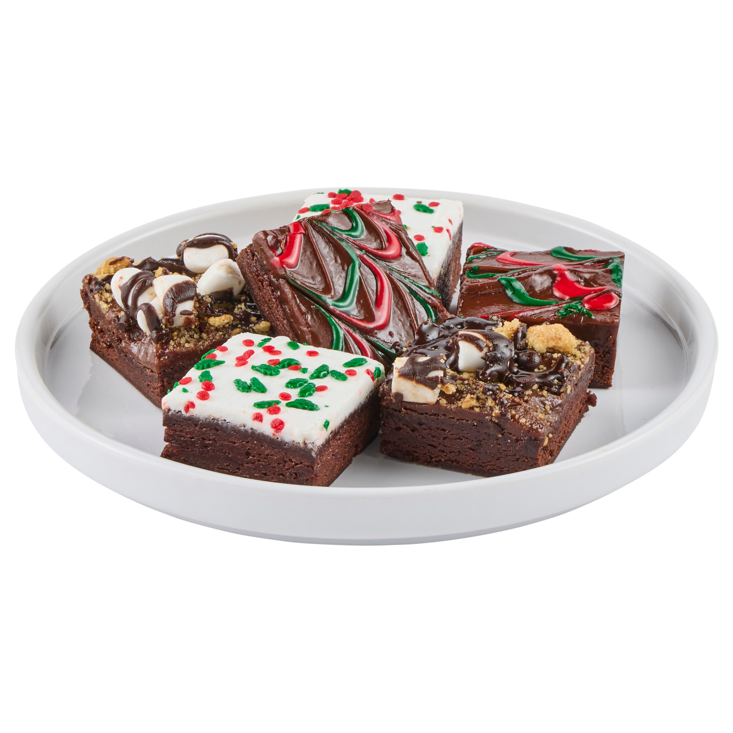slide 2 of 4, Fresh From Meijer Holiday Brownie Party Platter, 15 Ct, 15 ct