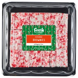 Fresh From Meijer Peppermint Brownies, 9 Count