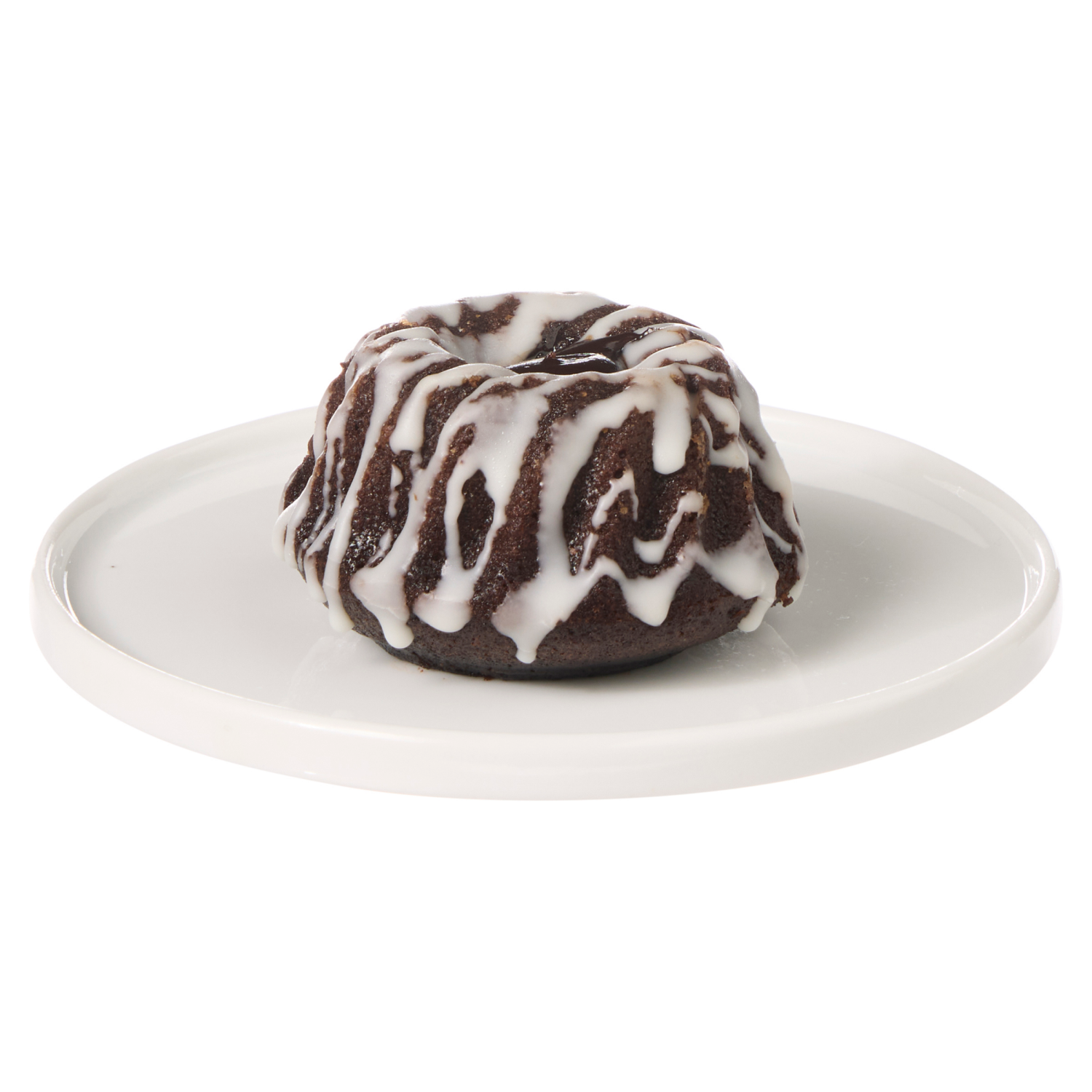 slide 2 of 3, Fresh From Meijer Chocolate Petite Bundt With White Drizzle, 4ct, 4 ct