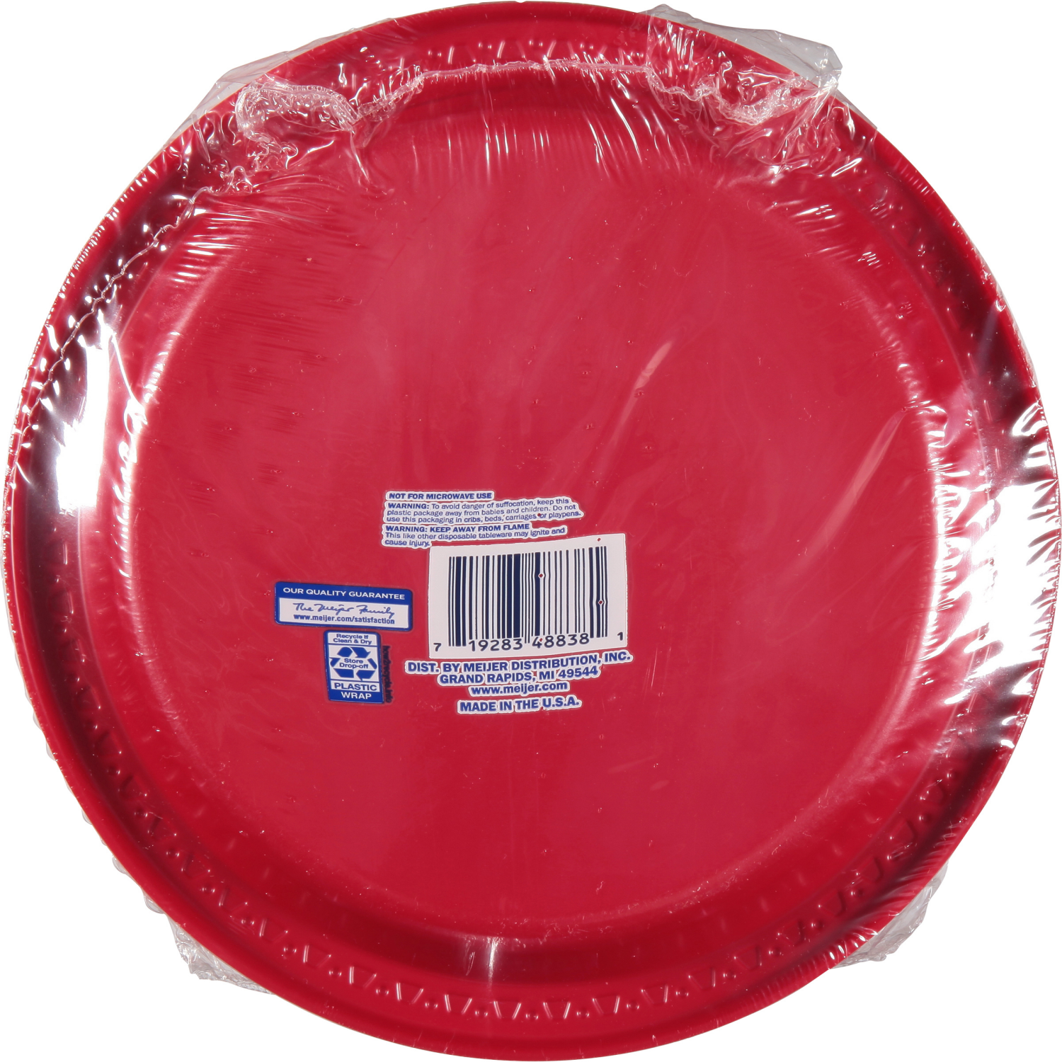 slide 2 of 4, Meijer 9" Plastic Party Plate, 40 ct