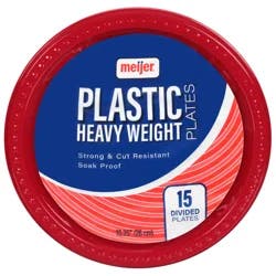Meijer 10-1/4" Plastic Compartment Plate
