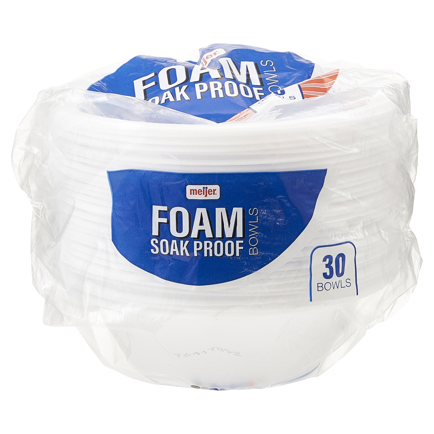slide 5 of 5, Meijer Soak Proof Foam Bowls, 30 Count, 30 ct