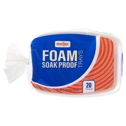 Meijer Foam Compartment Trays, 20 Ct