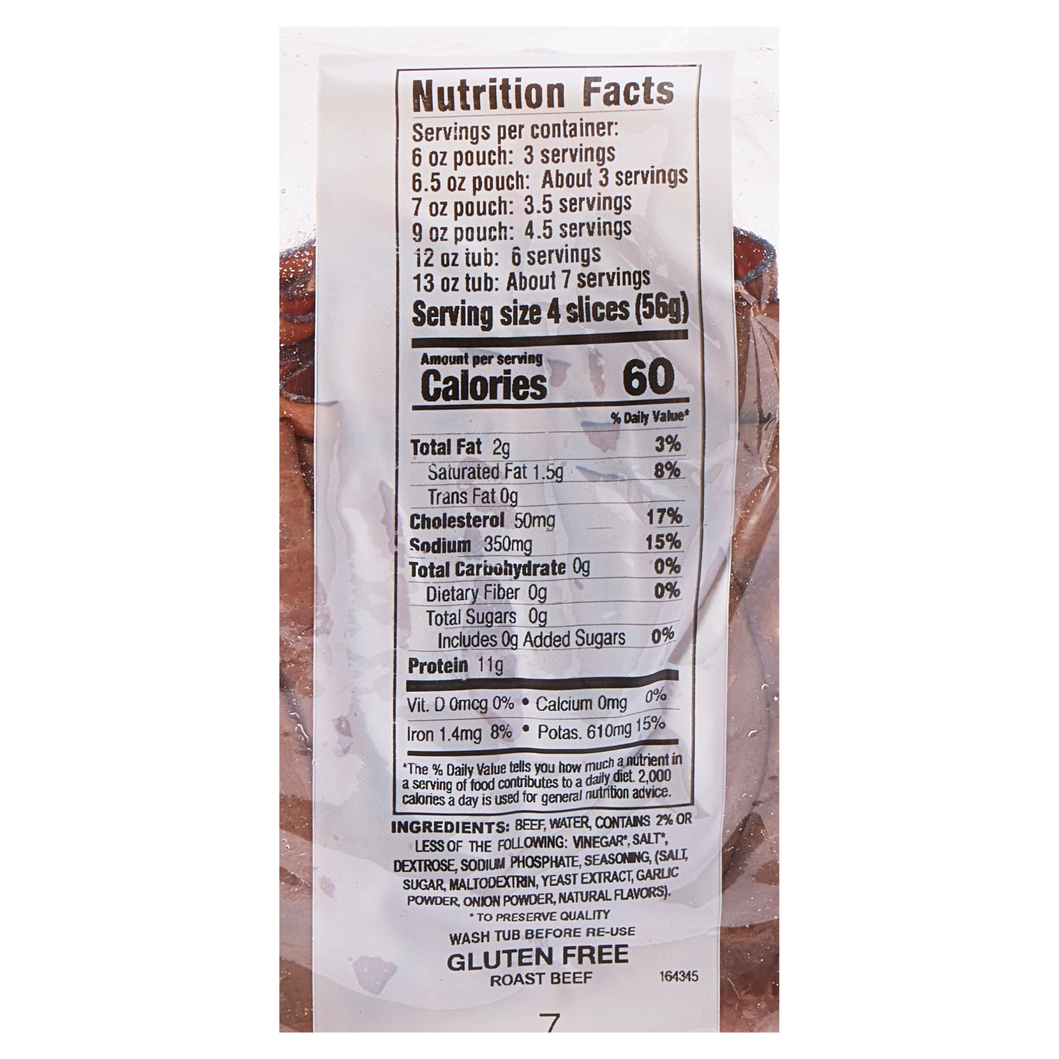 slide 2 of 5, Meijer Original Roast Beef, 7 oz