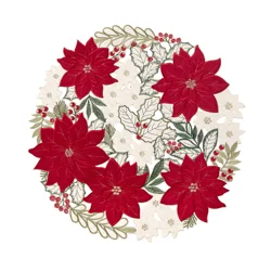 December Home Red Poinsettia Dream Placemat