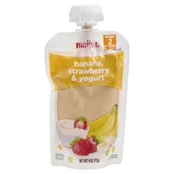 Meijer Banana, Strawberry, and Yogurt Baby Food Pouch