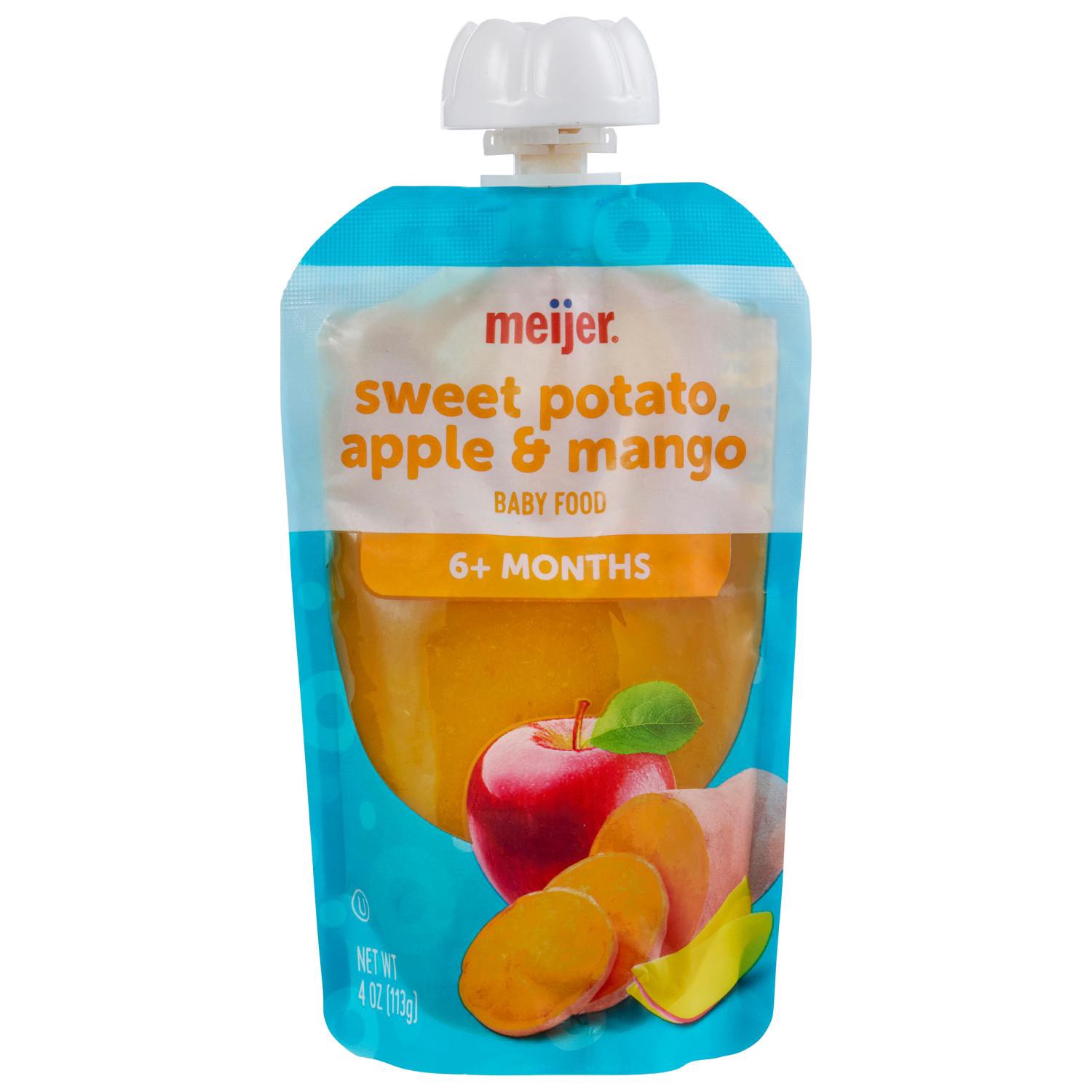slide 1 of 2, Meijer Sweet Potato Apple Mango Baby Food Pouch, 4 Oz, 4 oz
