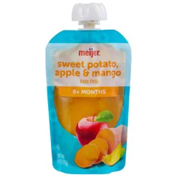 Meijer Sweet Potato Apple Mango Baby Food Pouch, 4 Oz