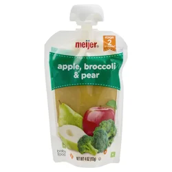 Meijer Apple, Broccoli, and Pear Baby Food Pouch