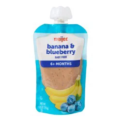Banana Blueberry Baby Food Pouch, 4 Oz